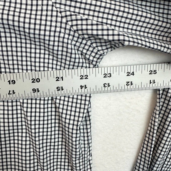 UNTUCKit Button Up Shirt Mens Size Large White Black Check Long Sleeve Collared - Picture 4 of 10